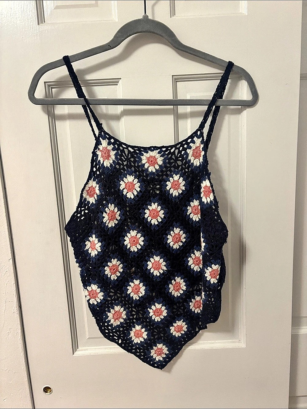 American Eagle Outfitters Floral Crochet Tank